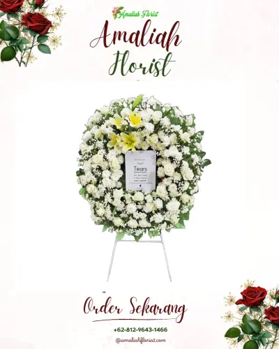 Krans Bunga Duka Cita di Sidosermo